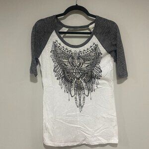 NWT Daytrip 3/4 Sleeve Embellished Top Size Small